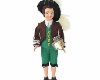 Vintage Italian Regional Costume Doll - Milano (Lombardia) - Lenci Style
