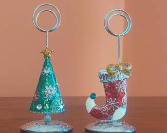 Christmas Tree and Stocking Place Card Holders