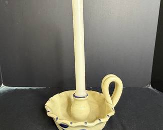Lane Pottery Chamberstick Candle Holder