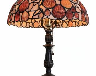 Tiffany Style Seashell Table Lamp
