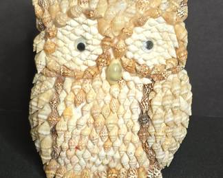 Handmade Philippine Seashell Owl Figurine