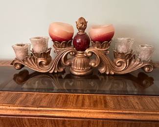Decorative Baroque-Style Multi-Candle Candelabra