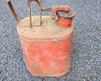 Vintage Eagle Manufacturing Red Gasoline Can