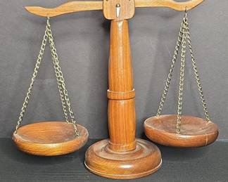 Vintage Wooden Eagle Balance Scale