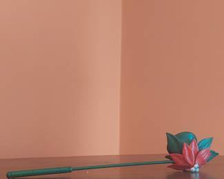 Vintage Metal Poinsettia Candle Snuffer