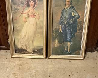 Museum Print Editions 'The Blue Boy' and 'Pinky' Framed Prints