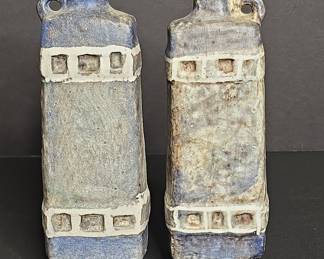 Mid-Century Modern Studio Pottery Oil Bottles - August Heissner Keramik