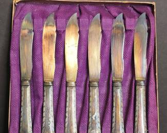 R. Wallace & Sons 1835 Silver-Plated Fruit Knives