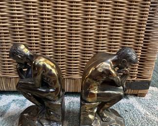 The Thinker Bookends (After Auguste Rodin), c. 1928