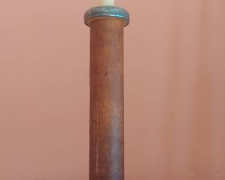 Vintage Industrial Textile Mill Spool Candlestick