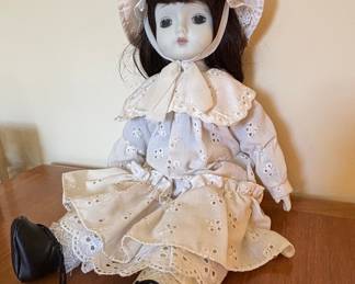 Vintage Porcelain Collector Doll