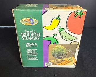 Healthy Kitchen Set of 2 Artichoke Steamers