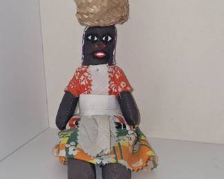 Vintage Jamaican Folk Art Cloth Doll