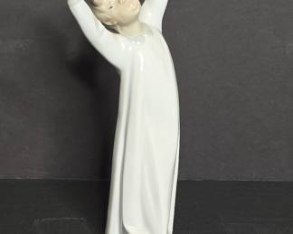 Lladro 'Boy Awakening' Figurine