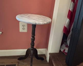 Victorian Style Marble Top Plant Stand