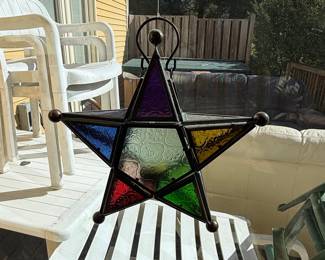 Stained Glass Star Lantern