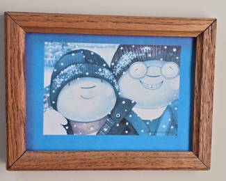 B.M.D. Melcher Snowman Print
