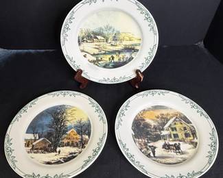Currier & Ives 2001 Museum Collection Plates