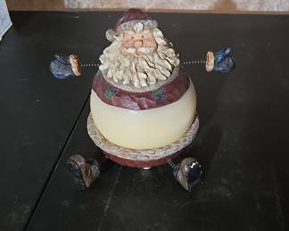 Roly Poly Santa Christmas Figurine
