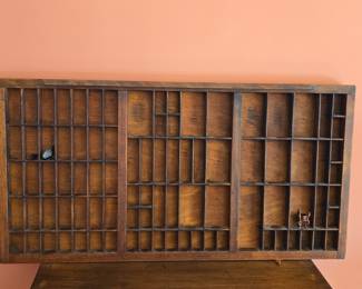 Vintage Hamilton Manufacturing Letterpress Printer's Tray