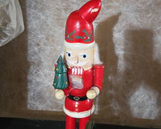 Vintage Wooden Santa Nutcracker