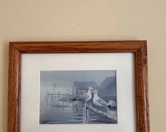 Depew Watercolor Painting of Seagulls