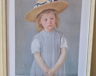 Mary Cassatt Child in a Straw Hat Museum Print