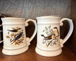 Ceramica Espejo S.A. Bird Motif Mugs