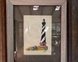 Cape Hatteras Lighthouse Cross-Stitch Needlepoint