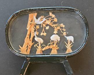 Vintage Chinese Cork Carving Diorama
