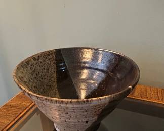 Studio Pottery Conical Bowl by Val