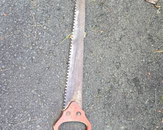 Vintage Disston Hand Saws - Crosscut and Rip Saw