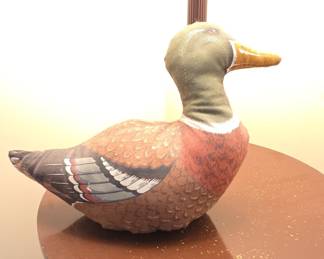 Vintage Mallard Duck Fabric Doorstop