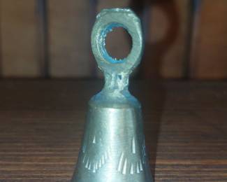 Vintage Brass Hand-Cast Bell - Made in India