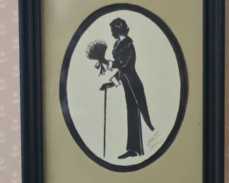 1982 Silhouette Portrait of a Gentleman