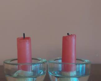 Target Bullseye 2007 Glass Taper & Tealight Holders