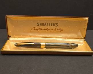 Vintage Sheaffer Triumph Valiant 14K Lifetime Fountain Pen Set w/ Original Box