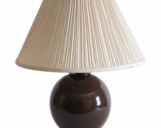 Mid-Century Modern Ceramic Ginger Jar Table Lamp