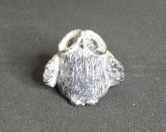 Vintage Pewter Owl Figurine