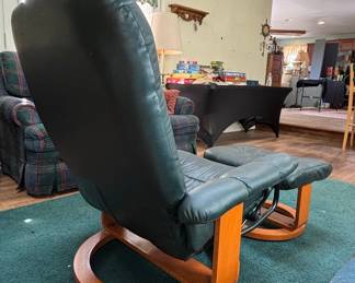 Ekornes Stressless Recliner and Ottoman