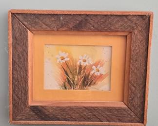 Marybeth Ridley Watercolor Floral Study in Jack Kosinski Frame
