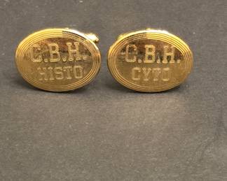 Anson Gold-Tone Monogrammed Cufflinks