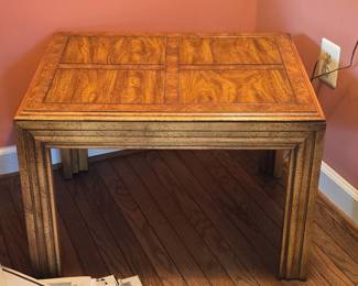 Century Furniture Burl Wood Parsons End Table