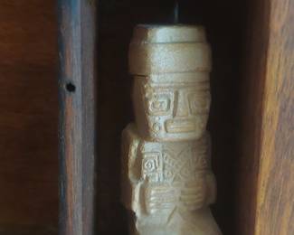 Pre-Columbian Style Figural Pendant - Tlaloc
