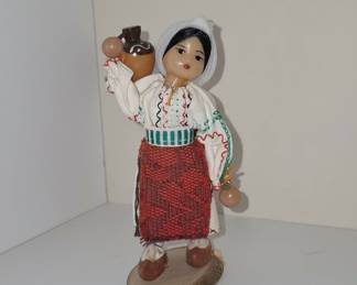 Vintage Soviet Moldavian Folk Doll
