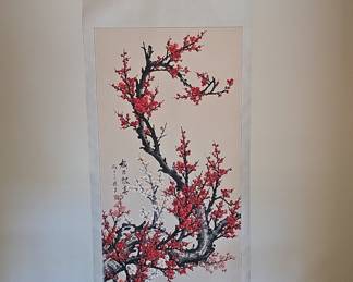 Chinese Plum Blossom Scroll Painting