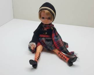 Vintage 1960s Scottish Highland Dancer Doll - Pedigree or Similar