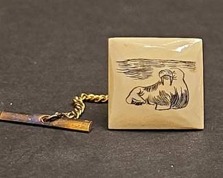 Vintage Walrus Tie Tack Pin