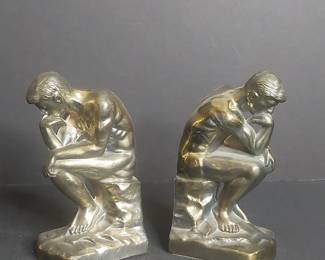 1928 'The Thinker' Bookends