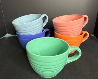 Fiesta Ware Ribbed Jumbo Mugs